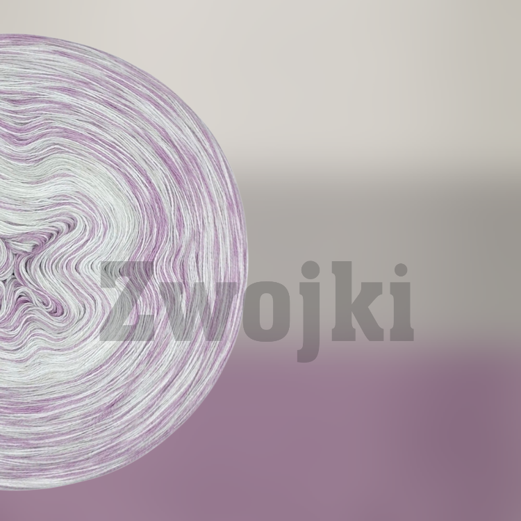 ZWOJEK MelO Six03 -Rahona - biały/jasny szary/ametyst