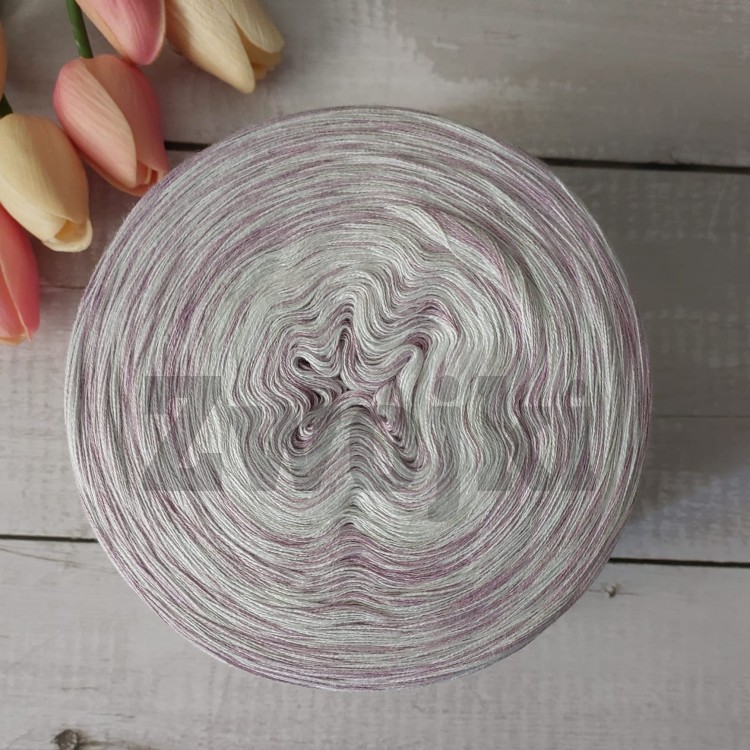 ZWOJEK MelO Six03 -Rahona - biały/jasny szary/ametyst