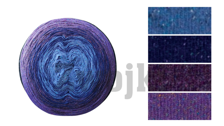 ZWOJEK Tweed Silk - Torta borówkowo-jagodowa / 1500m