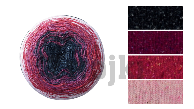 ZWOJEK Tweed Silk - Porzeczkowy nektar/ 1500m