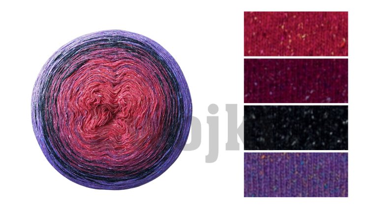 ZWOJEK Tweed Silk - Porzeczkowa Pavlova/ 1500m