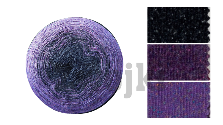 ZWOJEK Tweed Silk - Winne Grona/ 1500m