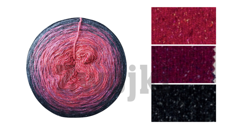 ZWOJEK Tweed Silk - Cherry Brownie / 1500m