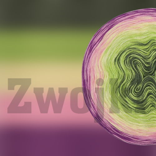 ZWOJEK FL96  - Otono - khaki/jasna zieleń/wanilia/róż/oleander