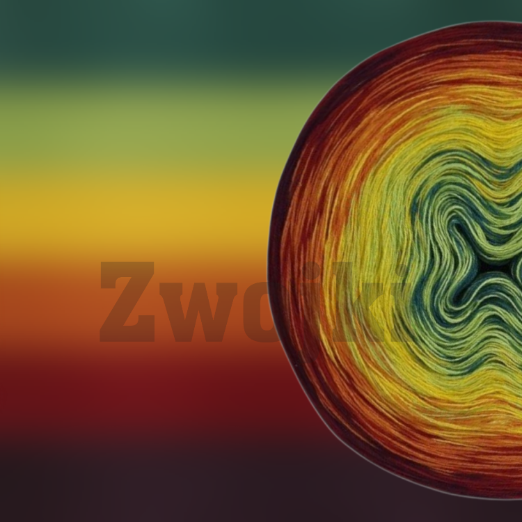 ZWOJEK FL100  - Majoa - ciemny szmaragd/jasna zieleń/słoneczko/koniak/burgund/bakłażan