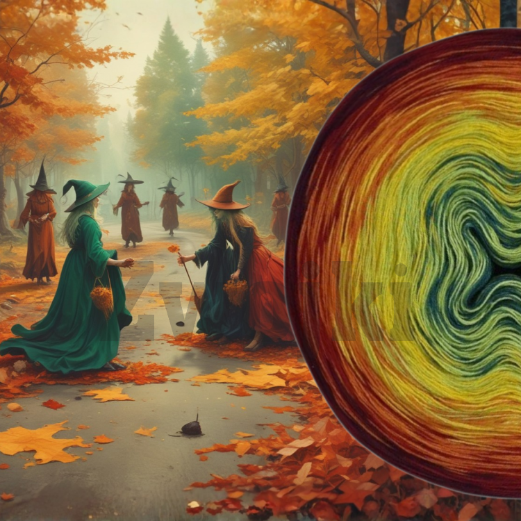 ZWOJEK FL100  - Majoa - ciemny szmaragd/jasna zieleń/słoneczko/koniak/burgund/bakłażan