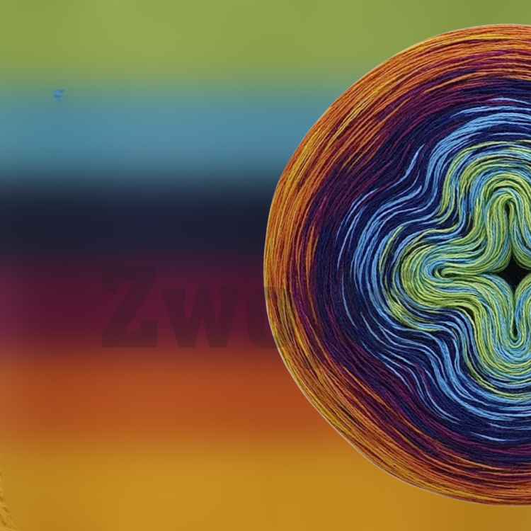 ZWOJEK FL102  - Zarada- jasna zieleń/cyjan/granat/jeżyna/koniak/kurkuma