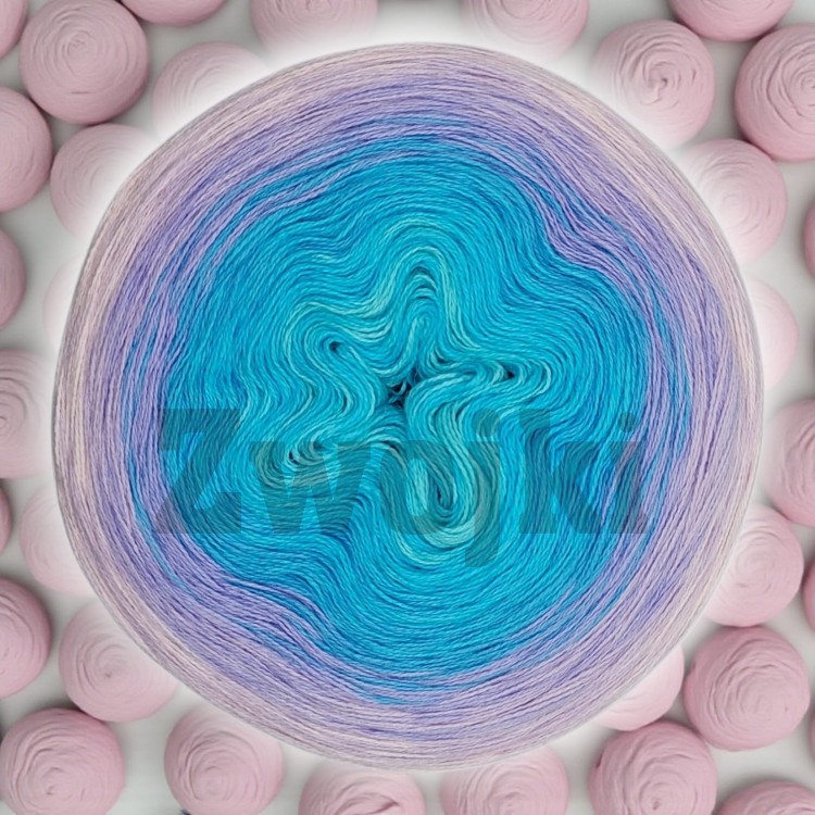 ZWOJEK FL112  - Baby Dream- nimfa/chmura/cyjan/fiołek/lawenda/jasny róż