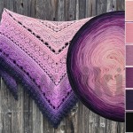 ZWOJEK Less Ba105 by ananxo handmade- jasna morela/róż/wrzos/oleander/fiolet/czarny