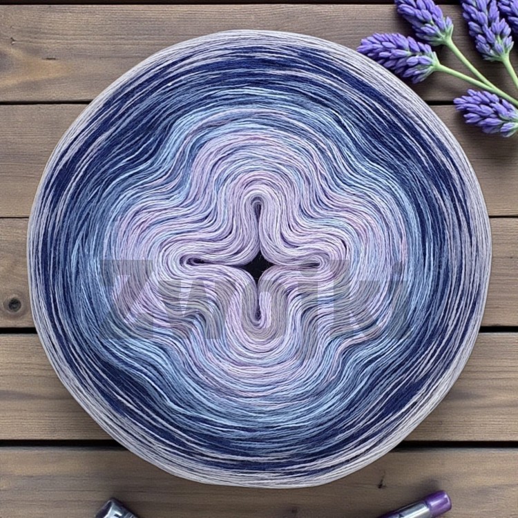 ZWOJEK FL114  - Lawendowa toń- jasny błękit/lawenda/woda/denim/jasny granat/stalowy/jasny szary