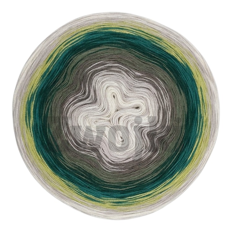 ZWOJEK FL118 - Włóczykij - krem/szarobeżowy/brązowoszary/khaki/butelkowa zieleń/ciemny szmaragd/pistacja/szarobeżowy/krem