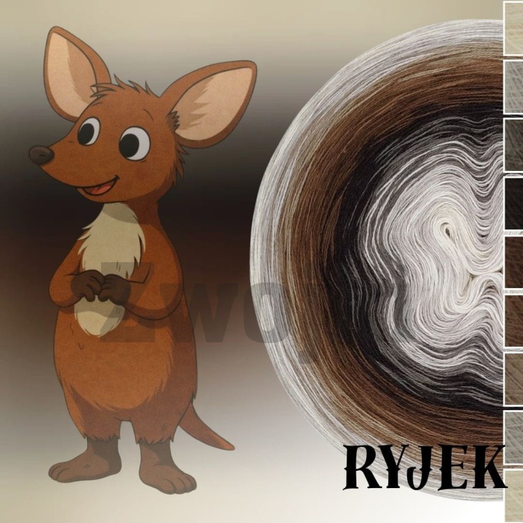 ZWOJEK FL120 - Ryjek - krem/szarobeżowy/brązowoszary/czekolada/brązowy/orzech/glina/szarobeżowy/krem