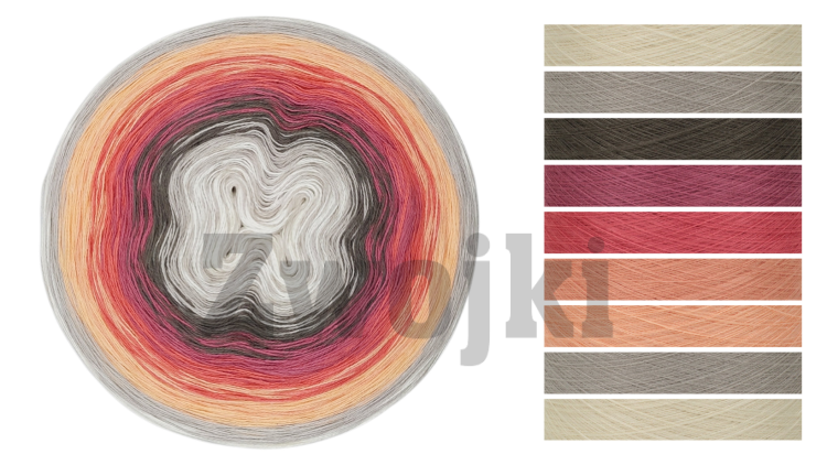 ZWOJEK FL122 - Moomin Mama - krem/szarobeżowy/brązowoszary/thulian/arbuz pastel/brzoskwinia/jasna brzoskwinia/szarobeżowy/krem