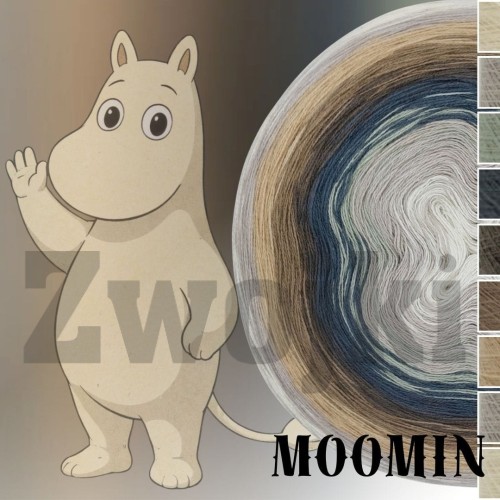 ZWOJEK FL123 - Moomin - krem/szarobeżowy/oliwka/granitowy/brązowoszary/glina/ciepły beż/szarobeżowy/krem