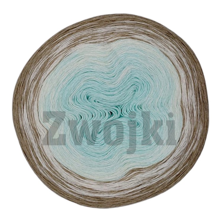 Zwojek Less BB004 - mięta/krem/zimny beż