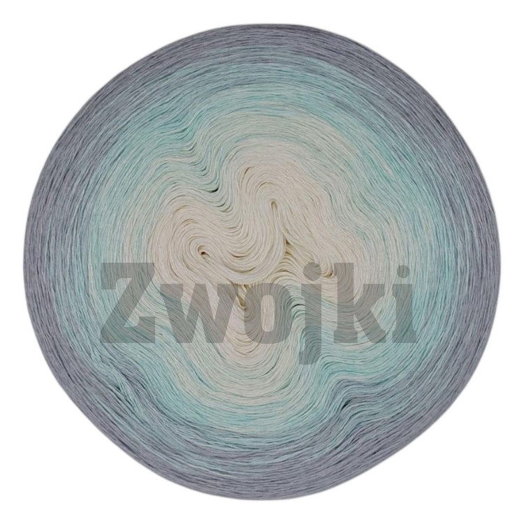 Zwojek  Less BB006 - krem/mięta/jasny szary