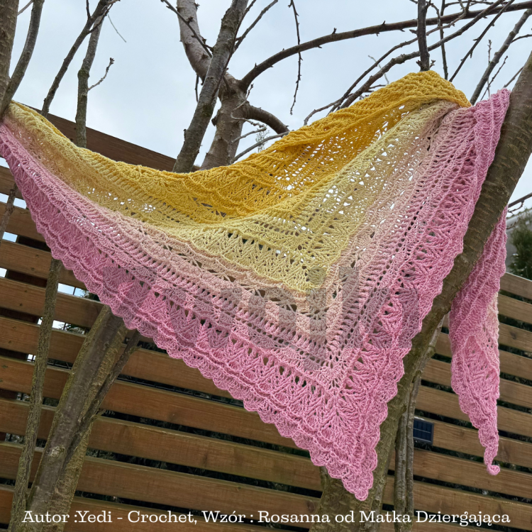 Autor :Yedi - Crochet, Wzór : Rosanna od Matka Dziergająca