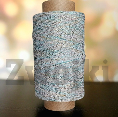 Sparkle- Wiskoza metalizowana by Zwojki/ Rainbow Unicorn/ szpulka ~ 1000 m