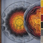 ZWOJEK FL99  - Sorcia - słoneczko/pomarańcz/cegła/ciemny szary/średni szary/szarobeżowy