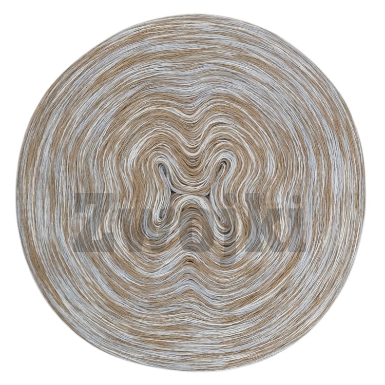 Zwojek Mel Bamboo 01 - zimny beż/krem/ciemny beż/jasny szary, 4 nitki