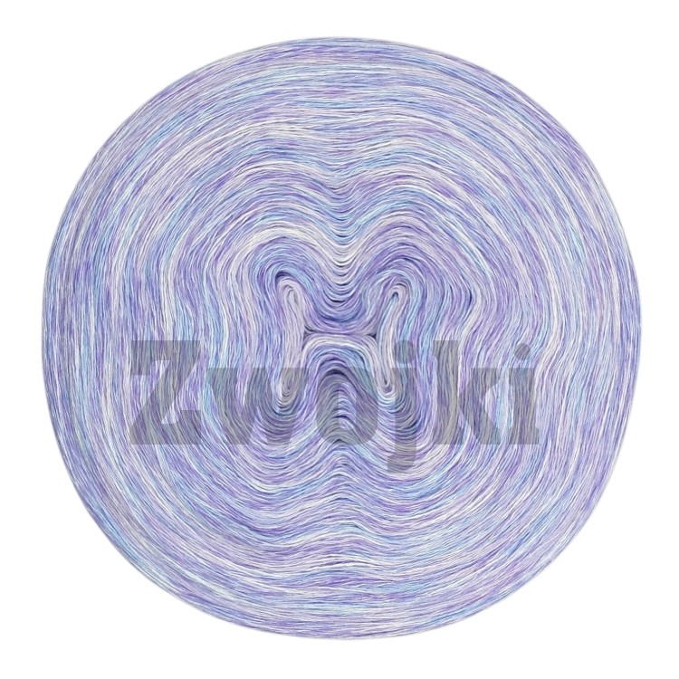 Zwojek Mel Bamboo 01 - lawenda/jasny niebieski/krem/fiołkowy, 4 nitki