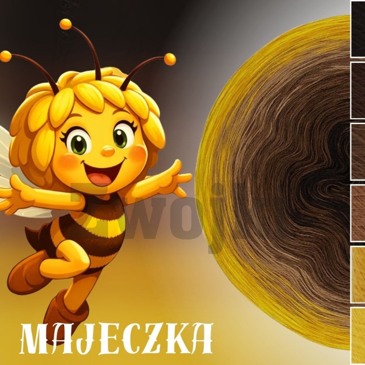 ZWOJEK FL132 - Majeczka - czekolada/brązowy/orzech/ciepły brąz/kurkuma/słoneczko