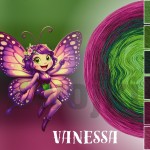 ZWOJEK FL136 - Vanessa - zieleń/paproć/butelkowa zieleń/bakłażan/jeżyna/piwonia