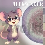 ZWOJEK FL133 - Aleksander - szarobeżowy/brudny róż/krem/jasny szary/stalowy/lawenda