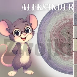 ZWOJEK FL133 - Aleksander - szarobeżowy/brudny róż/krem/jasny szary/stalowy/lawenda