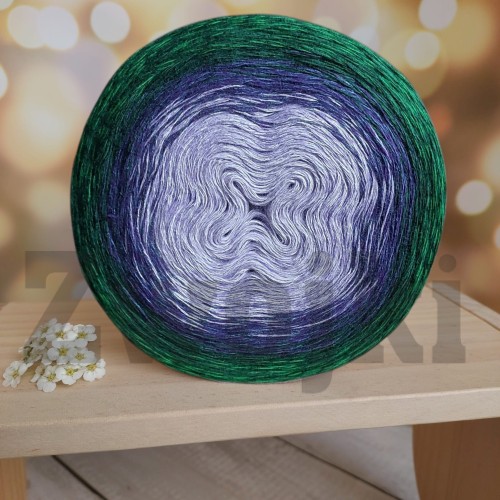 Zwojek FL BB015 - lawenda/fiołkowy/borówkowy/butelkowa zieleń/trawiasty