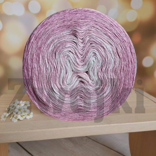 Zwojek FL BB022 - krem/malinowy róż/wrzos