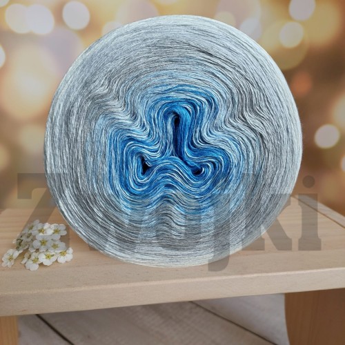 Zwojek FL BB024 - niebieski/jasny niebieski/szary/jasny szary/krem