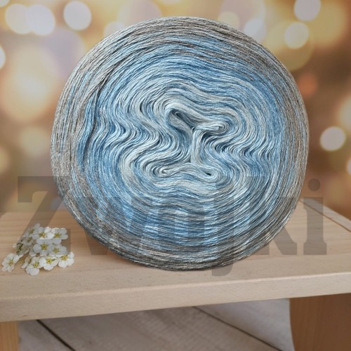 Zwojek FL BB026 - krem/jasny niebieski/zimny beż