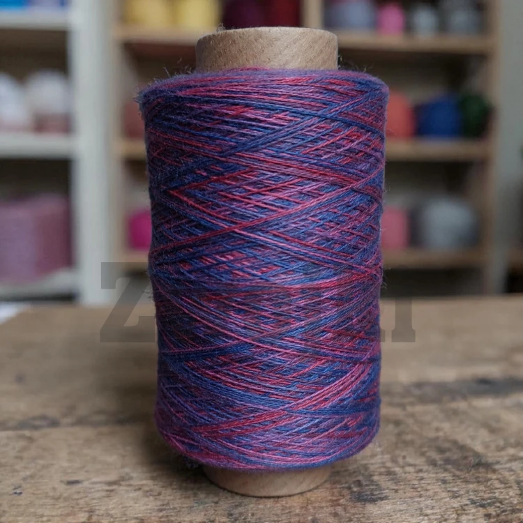 Nić Kreatywna by Zwojki /Plum Rainbow / szpulka ~ 1000m