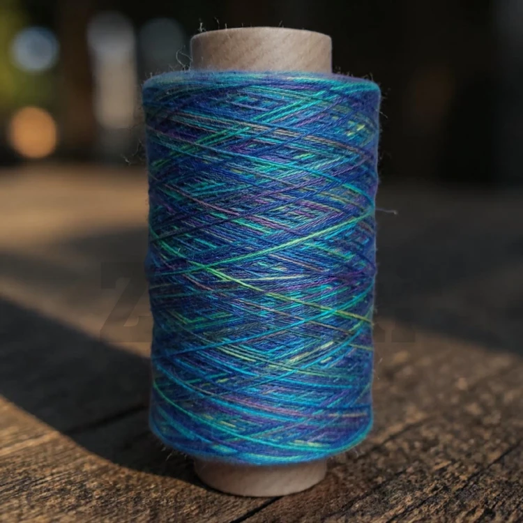 Nić Kreatywna by Zwojki /Ocean Glow Rainbow/ szpulka ~ 1000m