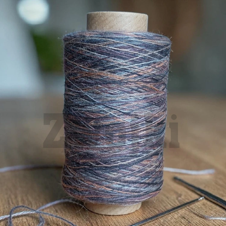 Nić Kreatywna by Zwojki /Mocha Mist Rainbow/ szpulka ~ 1000m