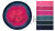 ZWOJEK FL138 - neonowy róż/fuksja/neon plus pink/jasny petrol/petrl/granat