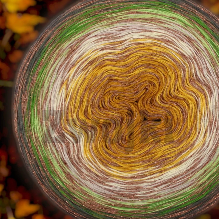 ZWOJEK DeLux Jesienny Zagajnik motek ombre jesienne kolory