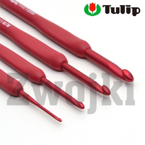 japońskie szydełko Tulip Etimo Red do szydełkowania