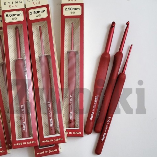 szydełko Tulip Etimo Red ergonomiczne premium