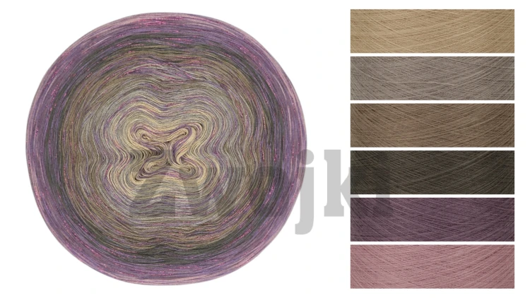 włóczka ombre Zwojki DeLux vintage glamour