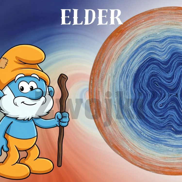 Zwojek DeLux Elder - cieniowany motek ombre w unikalnych kolorach