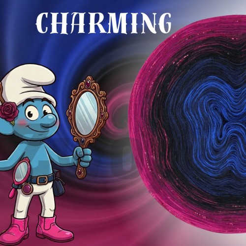 Zwojek DeLux Charming - luksusowy, uroczy motek ombre w romantycznych kolorach
