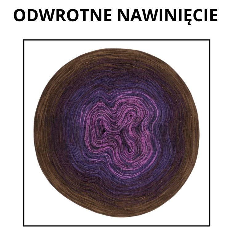 Cieniowany motek premium Zwojki DeLux Zami gotowy do pracy na szydełku