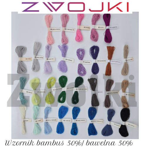 własny wybór kolorów Zwojka Bamboos
