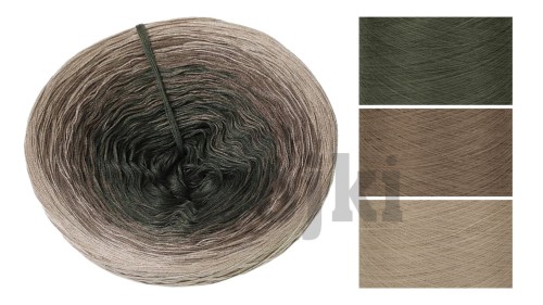 ZWOJEK Ba75 - khaki/glina/zimny beż