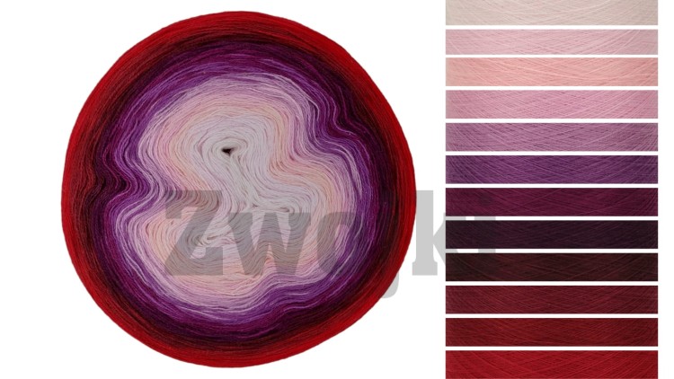 ZWOJEK Less Ba83 - Beautiful Soul- pastelowy róż/jasny róż/jasna morela/róża/wrzos/oleander/jeżyna/wino/morwa/malaga/burgund/jasny czerwony