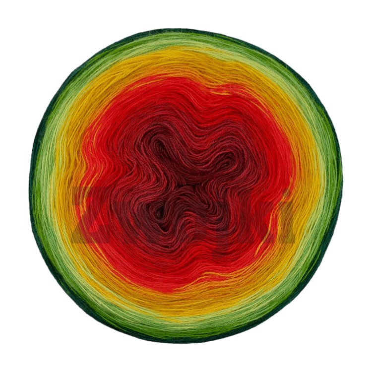 ZWOJEK Less Ba84 - Dreaming Tree- morwa/malaga/burgund/jasny czerwony/ognista czerwień/koniak/musztarda/kurkuma/jasna zieleń/zieleń/paproć/butelkowa zieleń