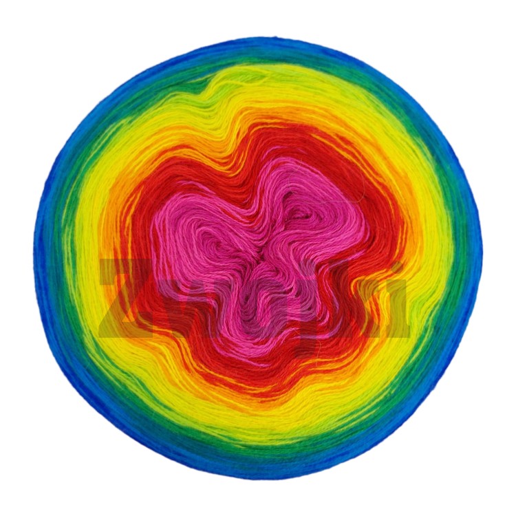 ZWOJEK Less Ba86 - Fireworks Nigt - gorący róż/fuksja/jasny czerwony/ognista czerwień/mandarynka/słoneczko/kiwi/zielone jabłuszko/absynt/malachit/lazur/kobalt