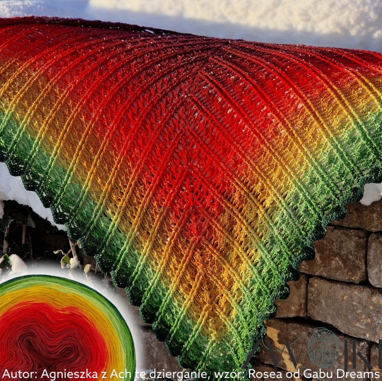 ZWOJEK Less Ba84 - Dreaming Tree- morwa/malaga/burgund/jasny czerwony/ognista czerwień/koniak/musztarda/kurkuma/jasna zieleń/zieleń/paproć/butelkowa zieleń